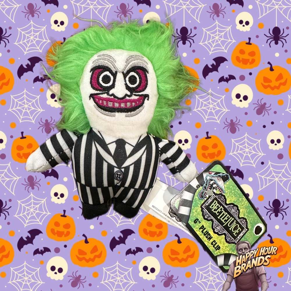 New Ruz Beetlejuice Plush Stuffed Toy 8"